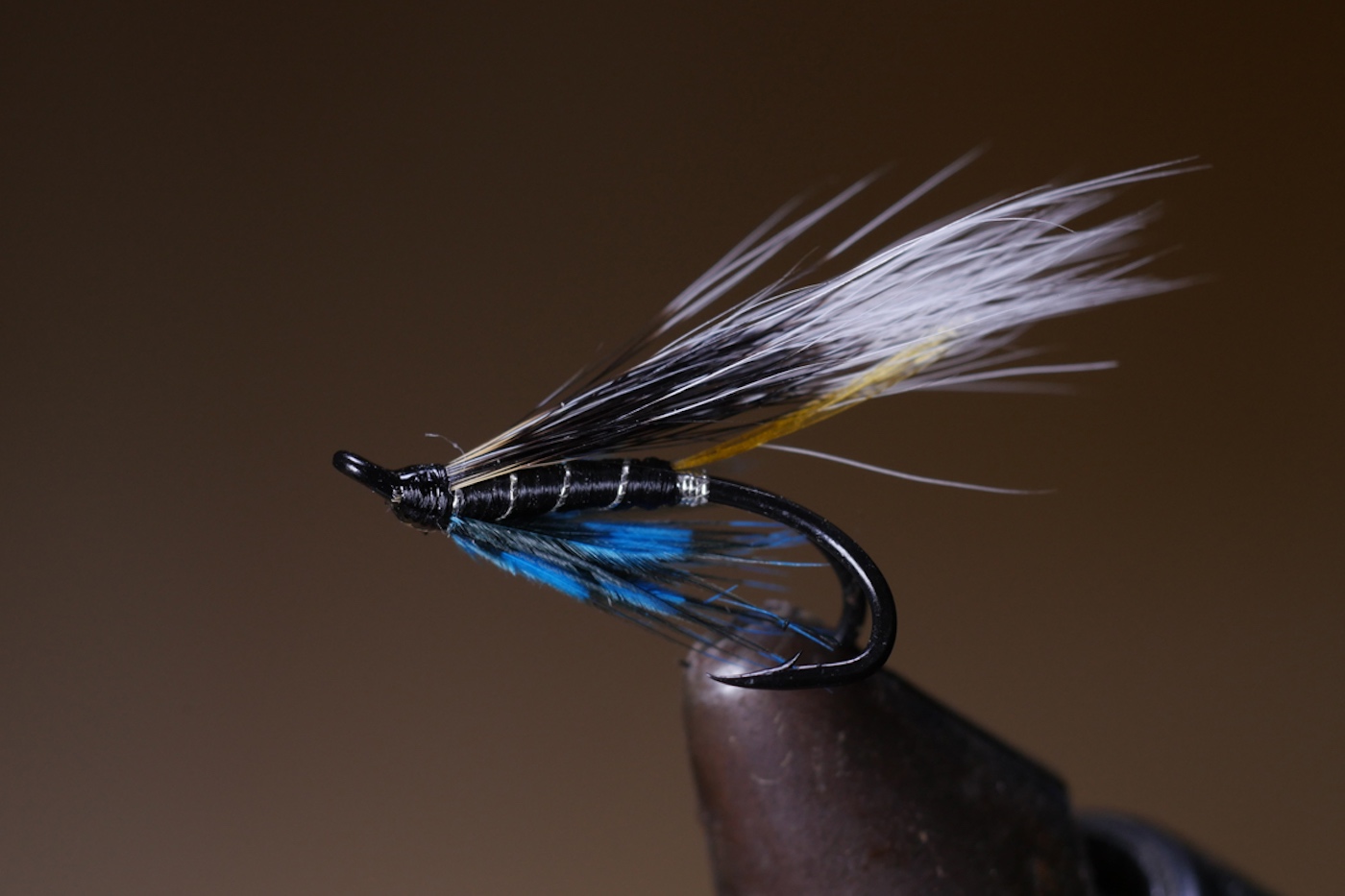 The 'Blue Charm' Salmon Fly is an absolutely deadly pattern during the low clear water of Summer. On the West Coast of Scotland this salmon fly was used by the professional salmon guides 95% of the time such is its salmon attracting ability.